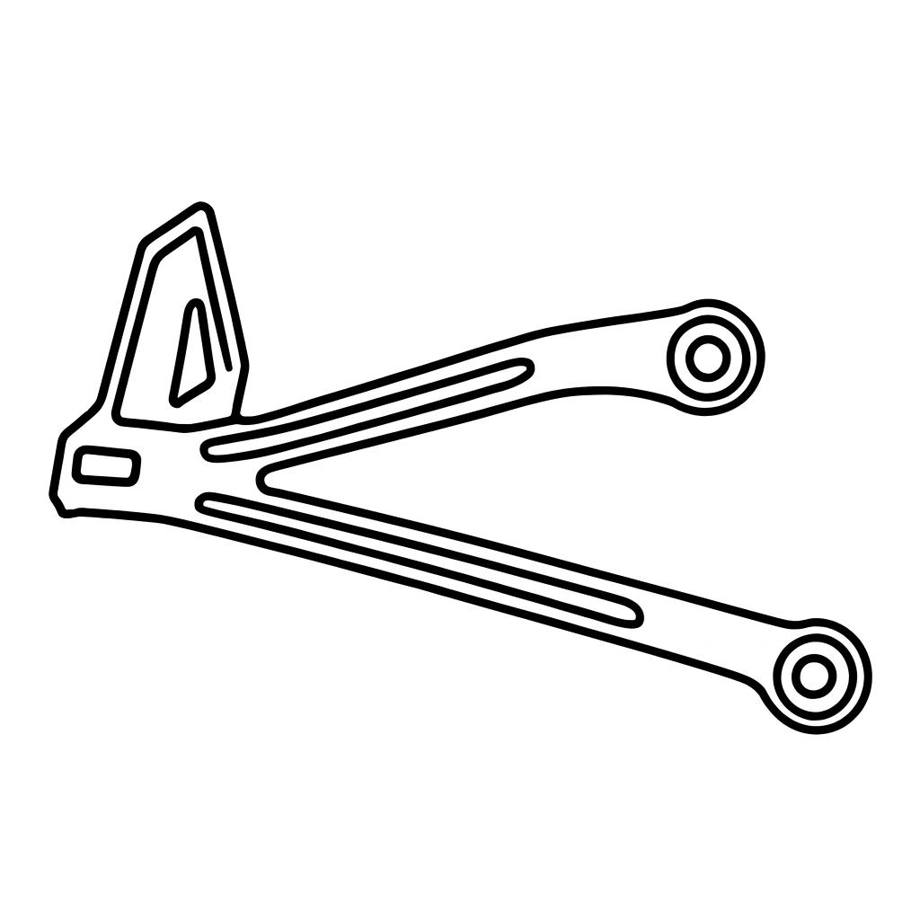 Support de repose-pieds arrière côté droit